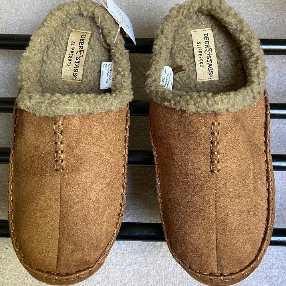 DEER STAGS Men Nordic Slippers - NEW - NWT